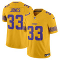 Men's Minnesota Vikings Nordic Pattern Vapor Limited Jersey - All Stitched - Gold, Aaron Jones