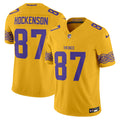 Men's Minnesota Vikings Nordic Pattern Vapor Limited Jersey - All Stitched - Gold, T.J. Hockenson