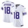 Men's Minnesota Vikings Nordic Pattern Vapor Limited Jersey - All Stitched - White, Justin Jefferson