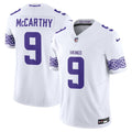 Men's Minnesota Vikings Nordic Pattern Vapor Limited Jersey - All Stitched - White, J.J. McCarthy