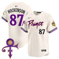 Men's Minnesota Vikings Prince Patch Vapor Premier Limited Jersey - All Stitched - Cream, T.J. Hockenson