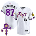 Men's Minnesota Vikings Prince Patch Vapor Premier Limited Jersey - All Stitched - White, T.J. Hockenson