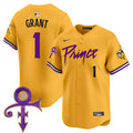 Men's Minnesota Vikings Prince Patch Vapor Premier Limited Jersey - All Stitched - Gold, Bud Grant