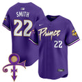 Men's Minnesota Vikings Prince Patch Vapor Premier Limited Jersey - All Stitched - Purple, Harrison Smith