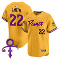 Men's Minnesota Vikings Prince Patch Vapor Premier Limited Jersey - All Stitched - Gold, Harrison Smith