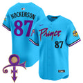 Men's Minnesota Vikings Prince Patch Vapor Premier Limited Jersey - All Stitched - Light Blue, T.J. Hockenson
