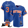 Men's New York Knicks Vapor Baseball Jersey - All Stitched - Icon, Josh Hart