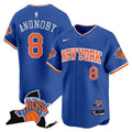 Men's New York Knicks Vapor Baseball Jersey - All Stitched - Icon, OG Anunoby