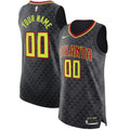 Atlanta Hawks Nike Custom Jersey Black - Icon Edition