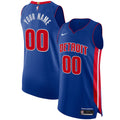 Detroit Pistons Nike Custom Jersey Blue - Icon Edition