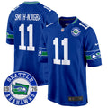 Men's Seahawks Throwback Est. 1976 Patch Game Jersey - All Stitched - Royal, Smith-Njigba