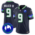 Men's Seattle Seahawks 2024 Seattle City Patch Vapor Limited Jersey - All Stitched - Navy, Walker III
