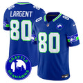 Men's Seattle Seahawks 2024 Seattle City Patch Vapor Limited Jersey - All Stitched - Royal, Steve Largent
