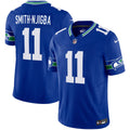 Men's Seattle Seahawks Throwback Vapor Limited Jersey - All Stitched - Royal, Smith-Njigba
