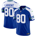 Men's Seattle Seahawks Throwback Vapor Limited Jersey - All Stitched - Royal Alternate, Steve Largent