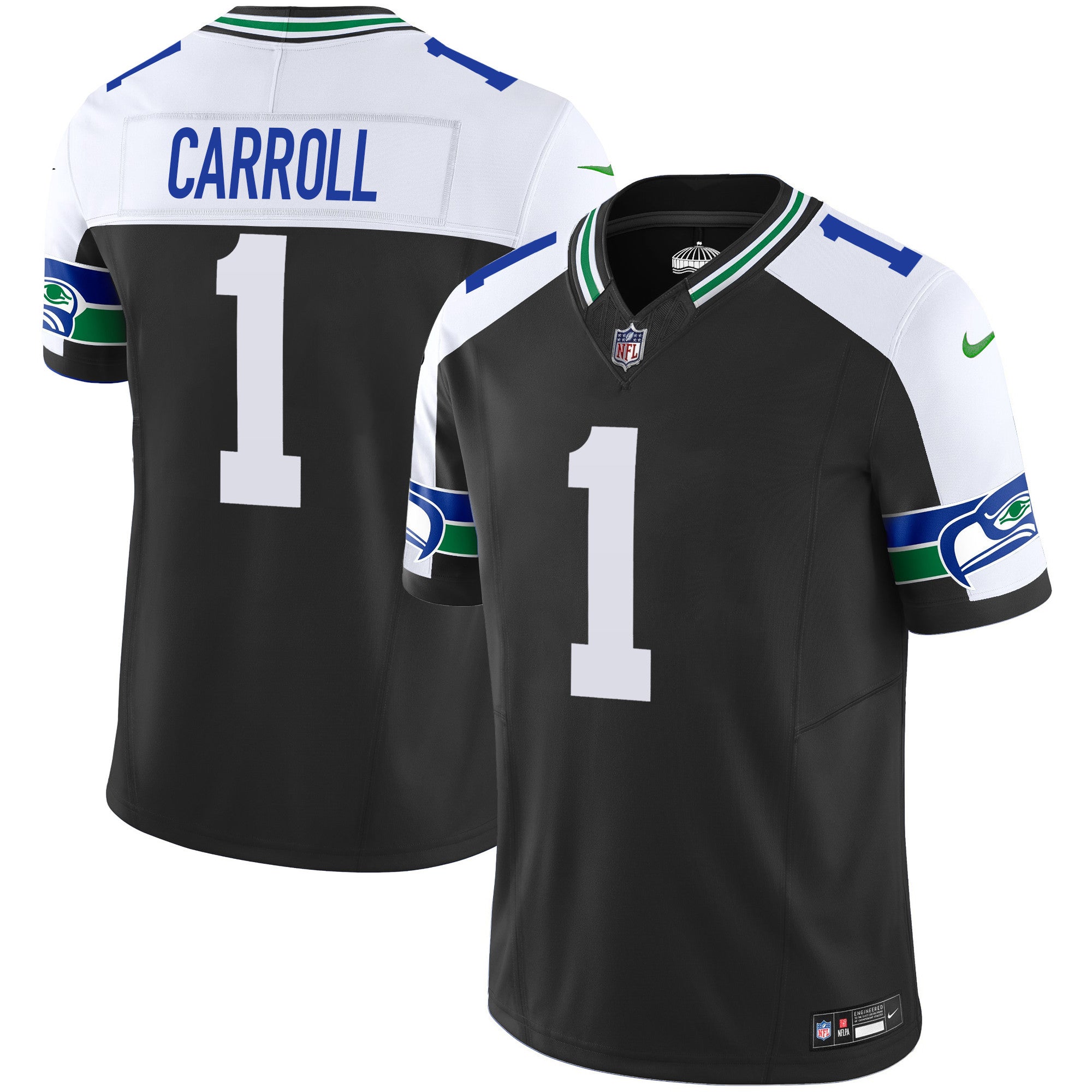 Men's Seattle Seahawks Throwback Vapor Limited Jersey V2 - All Stitched