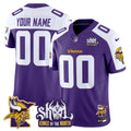 Minnesota Vikings Kings Of The North Patch Vapor Limited Custom Jersey V3 - All Stitched - Men, Purple Alternate