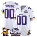 Minnesota Vikings Kings Of The North Patch Vapor Limited Custom Jersey V3 - All Stitched - Youth, White