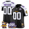 Minnesota Vikings Kings Of The North Patch Vapor Limited Custom Jersey V3 - All Stitched - Men, Black Alternate