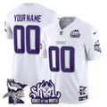 Minnesota Vikings Kings Of The North Patch Vapor Limited Custom Jersey V3 - All Stitched - Men, Winter Warrior