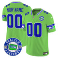 Seahawks 2024 Seattle Est. 1976 Patch Vapor Limited Custom Jersey - All Stitched - Men, Green