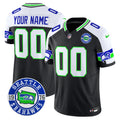 Seahawks 2025 Seattle Est. 1976 Patch Vapor Limited Custom Jersey - All Stitched - Men, Black Alternate