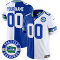 Seahawks Throwback Est. 1976 Patch Vapor Limited Custom Jersey - All Stitched - Youth, Split