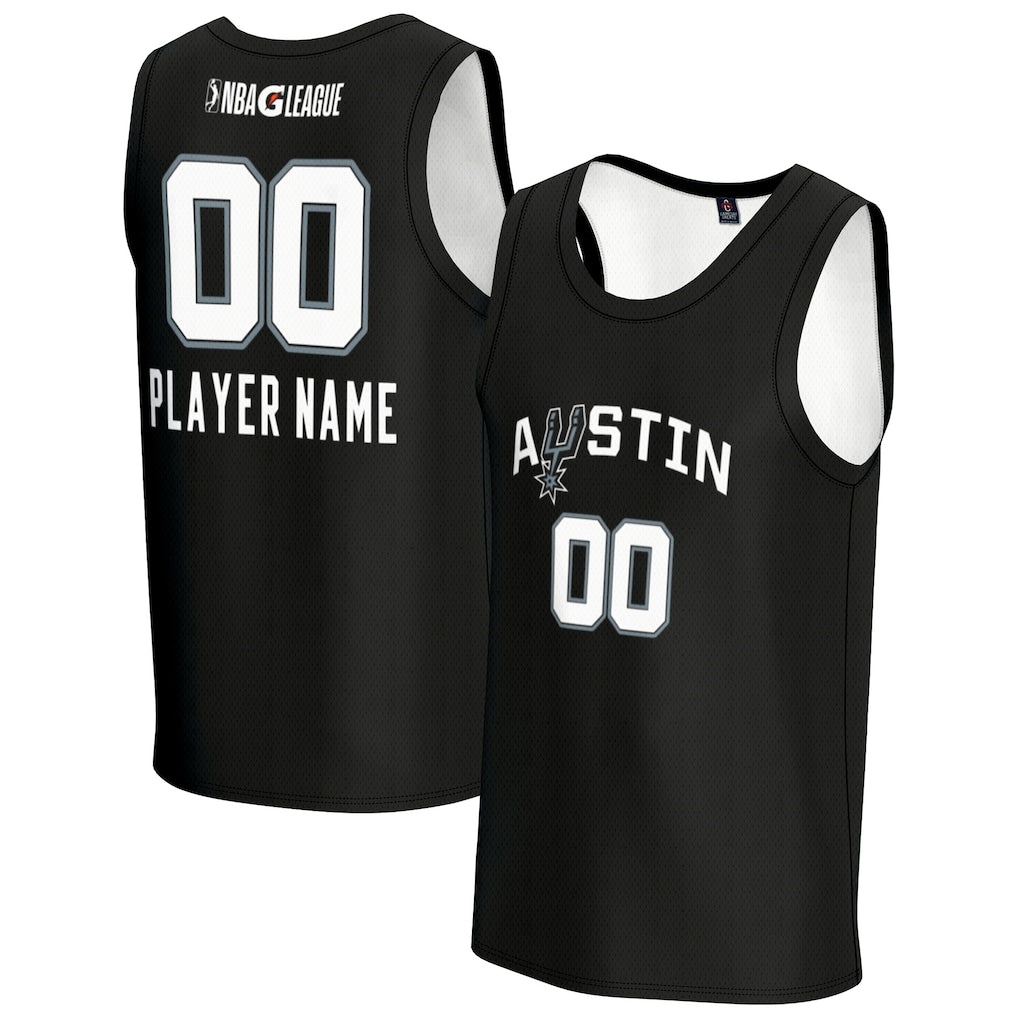 Austin Spurs GameDay Greats Unisex Custom Jersey - Black