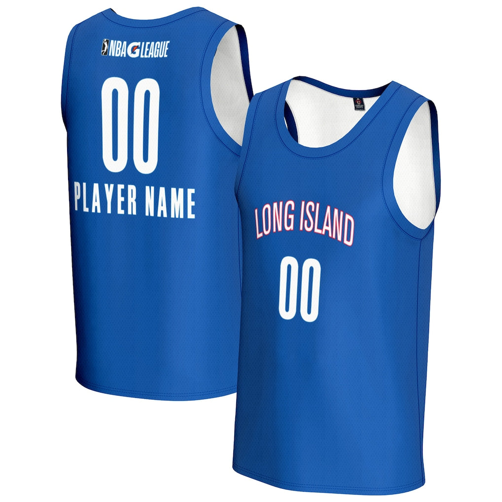 Long Island Nets GameDay Greats Unisex Custom Jersey - Blue