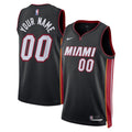 Miami Heat Nike Unisex Swingman Custom Jersey Black - Icon Edition