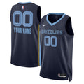 Memphis Grizzlies Nike Unisex Swingman Custom Jersey - Navy - Icon Edition