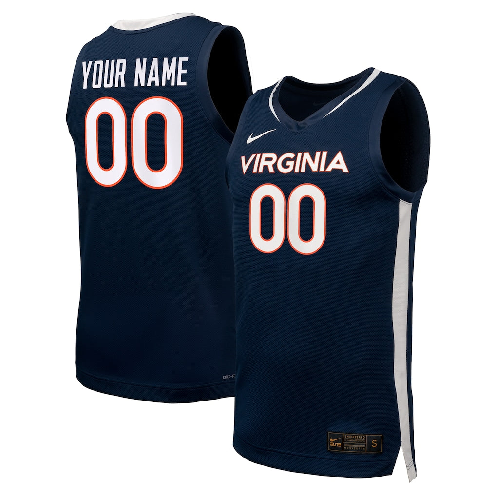 Virginia Cavaliers Nike Unisex Basketball Custom Jersey - Navy