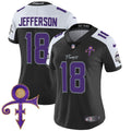 Women's Minnesota Vikings 2024 Prince Vapor Limited Jersey - All Stitched - Black Alternate, Justin Jefferson