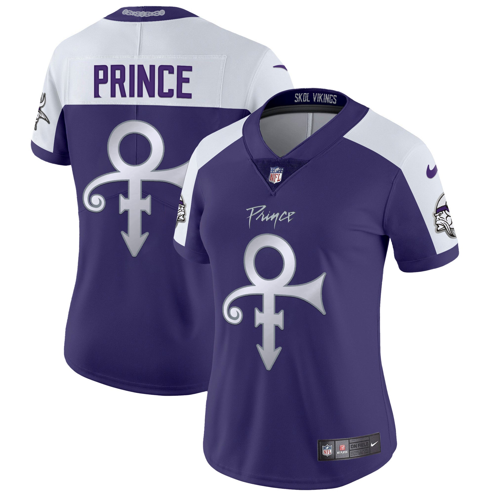 Women's Minnesota Vikings 2024 Prince Vapor Limited Jersey - All Stitched - Purple Alternate, Prince