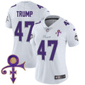 Women's Minnesota Vikings 2024 Prince Vapor Limited Jersey - All Stitched - White Limited, Donald Trump