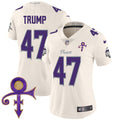 Women's Minnesota Vikings 2024 Prince Vapor Limited Jersey - All Stitched - Cream, Donald Trump