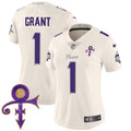 Women's Minnesota Vikings 2024 Prince Vapor Limited Jersey - All Stitched - Cream, Bud Grant