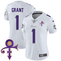 Women's Minnesota Vikings 2024 Prince Vapor Limited Jersey - All Stitched - White Limited, Bud Grant