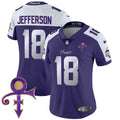 Women's Minnesota Vikings 2024 Prince Vapor Limited Jersey - All Stitched - Purple Alternate, Justin Jefferson