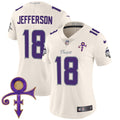 Women's Minnesota Vikings 2024 Prince Vapor Limited Jersey - All Stitched - Cream, Justin Jefferson