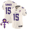 Women's Minnesota Vikings 2024 Prince Vapor Limited Jersey - All Stitched - Cream, Dallas Turner