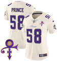 Women's Minnesota Vikings 2024 Prince Vapor Limited Jersey - All Stitched - Cream, Prince 1958