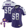 Women's Minnesota Vikings 2024 Prince Vapor Limited Jersey - All Stitched - Purple Alternate, Prince 1958