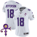 Women's Minnesota Vikings 2024 Prince Vapor Limited Jersey - All Stitched - White Limited, Justin Jefferson