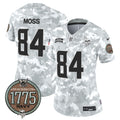 Women's Minnesota Vikings 2024 Salute to Service Establishment Year Patch Vapor Limited Jersey - All Stitched - Navy, Randy Moss
