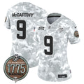 Women's Minnesota Vikings 2024 Salute to Service Establishment Year Patch Vapor Limited Jersey - All Stitched - Marines, J.J. McCarthy