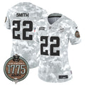 Women's Minnesota Vikings 2024 Salute to Service Establishment Year Patch Vapor Limited Jersey - All Stitched - Army, Harrison Smith