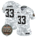 Women's Minnesota Vikings 2024 Salute to Service Establishment Year Patch Vapor Limited Jersey - All Stitched - Marines, Aaron Jones