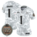 Women's Minnesota Vikings 2024 Salute to Service Establishment Year Patch Vapor Limited Jersey - All Stitched - Army, Bud Grant