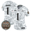 Women's Minnesota Vikings 2024 Salute to Service Establishment Year Patch Vapor Limited Jersey - All Stitched - Marines, Bud Grant